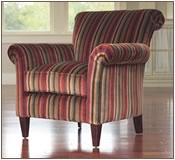 Lafayette Striped Velvet Chair